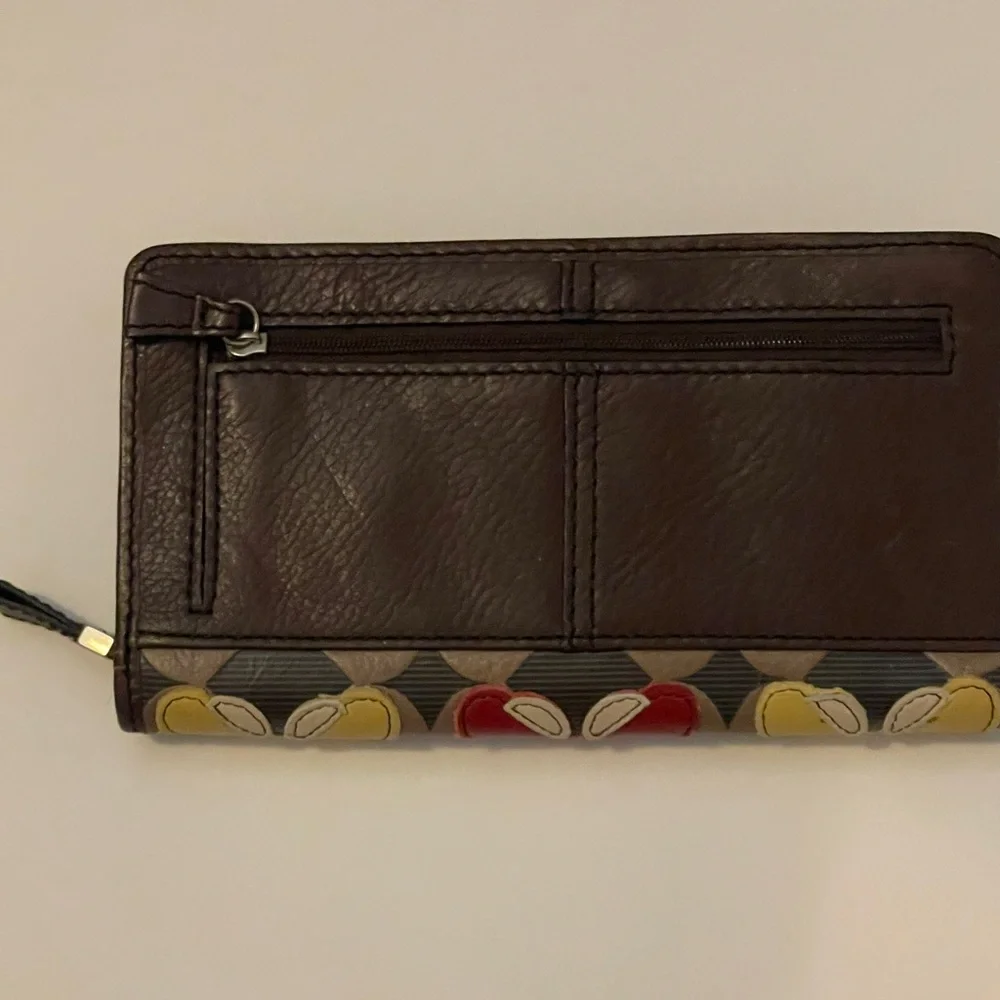 Fossil Clutch-Wallet, NWT, Brown, multi-color - Picture 3 of 5
